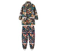 Generisch 2026 Niños Niños Dinosaurio Arco Iris Impreso Chubasquero con Impermeable a Prueba de Viento Niños Manga Larga Sudadera con Capucha Trench Pantalones Trajes, Negro , 10 años