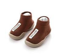 Generisch 2026 novedades calcetines calcetines niño niño letra niña caliente sólido antideslizante bebé de punto cuidado del bebé, marrón, 21