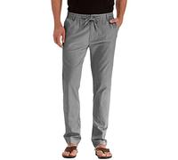 Generisch 2026 novedades Pantalones casuales para hombre Los pantalones casuales tienen una cintura elástica y una cremallera con cordón interno ajustable para un ajuste para hombres, gris, M
