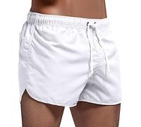 Generisch 2026 Pantalones de verano Surf Playa Pantalones Cortos Hombre Natación Spring Splice Hombres Pantalones Cortos de Mesa Bañador Campamento, Blanco, XL