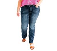 Generisch 2026 Pantalones vaqueros de corte boot-mujer elásticos elásticos con forma clásica entallada de percusión jeans de mujer de alta calidad para una apariencia elegante, azul oscuro, 3XL