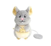 Generisch 2026 Peluche interactivo de hombro lindo, suave y acogedor, el compañero perfecto para adultos en el escritorio (gris, 13 cm)
