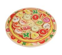 Generisch 2026 Pizza educativa DIY para - Aprendizaje práctico en la cocina de juguete (A, 21,5 x 21,5 x 3 cm)