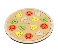 Generisch 2026 Pizza Educativa DIY para - Aprendizaje práctico en la cocina de juguete (B, 22,5 x 22,5 x 0,5 cm)