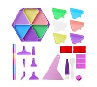 Generisch 2026 Placa de perforación giratoria multifuncional para proyectos de arte creativo, juguete educativo de construcción para niños (blanco, 17 x 17 x 3 cm)