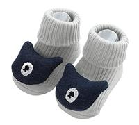 Generisch 2026 primavera recién nacido 3D caricatura botas de bebé para calcetines antideslizantes cuello suelto niño piso, D, Small