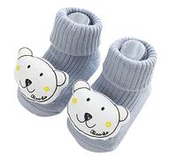 Generisch 2026 primavera recién nacido 3D caricatura botas de bebé para calcetines antideslizantes cuello suelto niño piso, G, X-Small