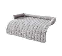 Generisch 2026 Protector de Sofá Cama Lavable Cálido Suave con Cojín para (Gris Claro, A)