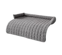 Generisch 2026 Protector de Sofá Cama Lavable Cálido Suave con Cojín para (Gris Oscuro A)