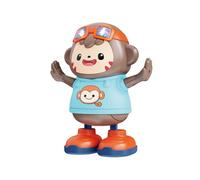 Generisch 2026 Robot de mono bailando cantante para niños, iluminado, musical, funcional (azul claro, 15 x 17 x 7)