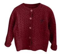 Generisch 2026 Ropa Niñas Mori Cardigan Primavera Niños Estilo Extranjero Niñas Bebé Suéter Abrigo, rojo, 2-3Years