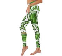 Generisch 2026 St Patricks Day Print Pantalones de Yoga de Cintura Alta para Mujer Leggings Medias Compresión Yoga Correr Fitness Leggings de Cintura Alta, verde, L
