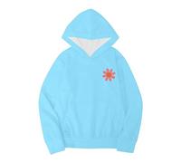 Generisch 2026 Sudadera con capucha con texto en inglés "On My Mom's Last Nerve" para niños pequeños, de manga larga, azul celeste, 10-12 años