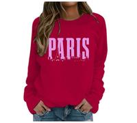 Generisch 2026 Sudadera con capucha para mujer con texto "God is Greater Than The Highs and Lows" de manga larga con diseño gráfico, rojo, M