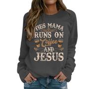 Generisch 2026 Sudadera para mujer con texto "God is Greater Than The Highs and Lows", gris, S