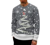 Generisch 2026 Sudadera sin cuello redondo pesado, camiseta de manga larga informal de ropa de calle informal, tejido mixto suave para un ajuste cómodo, fácil libertad de movimiento todo el mundo