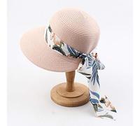 Generisch 2026 - Summer Womens Up Sombrero de paja Sombrero de Disquete Plegable UPF50 Sombrero de Sol Sombreros Sombrero de Pescador Sombrero de Sol Damas, Rosa., talla única