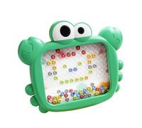 Generisch 2026 Tablero de dibujo con motivos de animales estilo puntillismo, material ABS, bolígrafo interactivo con patrón, duradero y portátil, adecuado para pequeños artistas. (Verde, 16,4 x 13,7 x