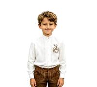 Generisch 2026 - Top con cuello alto Abnähern für Festliche Anlässe Elegante Freizeithemd für ideale Bekleidung für Alltag Schule Outdoor-Aktivitäten, marrón, 6-7 años