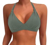 Generisch 2026 Top de bikini para mujer de talla grande, talla grande, parte superior de natación, cobertura completa, parte superior de traje de baño, sujetador deportivo, parte superior de traje de