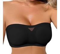 Generisch 2026 Verano Este es un sujetador transpirable, sin costuras, transparente, desmontable ropa interior con tirantes para mujer Europa América, Negro , M
