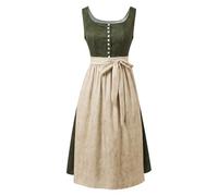 Generisch 2026 - Vestido de cosplay con chaleco de encaje, delantal para mujer, ideal para carnaval, elegante atuendo histórico con estampado de un solo botonadura, se puede usar durante todo el año