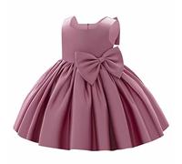 Generisch 2026 vestido de tutú de bowknot de boda para bebé boda dama de honor fiesta de cumpleaños desfile vestidos formales niño primer bautizo vestido de bautizo, b, 3-4 años