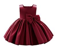 Generisch 2026 vestido de tutú de bowknot de boda para bebé boda dama de honor fiesta de cumpleaños desfile vestidos formales niño primer bautizo vestido de bautizo, E, 3-4 años