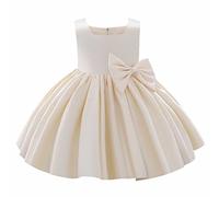 Generisch 2026 vestido de tutú de bowknot de boda para bebé boda dama de honor fiesta de cumpleaños desfile vestidos formales niño primer bautizo vestido de bautizo, D, 4-5 años