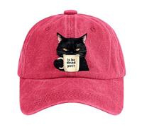 Generisch 2026 ¿Ya está muerto? sombrero, gato gracioso, citas sarcásticas, humor, decir, gorra, gorras de béisbol Gorra blanca para niños, Vino, Talla única
