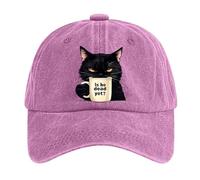 Generisch 2026 ¿Ya está muerto? sombrero, gato gracioso, citas sarcásticas, humor, decir, gorra, gorras de béisbol Gorra blanca para niños, Rosa., Talla única