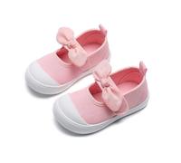 Generisch 2026 Zapatillas de bebé para los primeros zapatos suaves transpirables ligeros cómodos para niños pequeños con diseño de lazo floral adecuados de 12 meses a 35 años