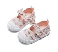 Generisch 2026 Zapatillas de bebé para los primeros zapatos suaves transpirables ligeros cómodos para niños pequeños con diseño de lazo floral adecuados de 12 meses a 35 años