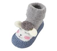 Generisch 2026 Zapatillas de casa para bebé, zapatillas de invierno forradas para correr para niños pequeños, zapatos suaves para gatear con suela antideslizante, lindas zapatillas interiores para