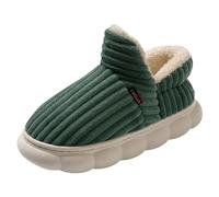 Generisch 2026 Zapatillas de moda para mujer para el invierno con suela gruesa - Diseño suave para sentirse bien en casa (verde, 40-41)
