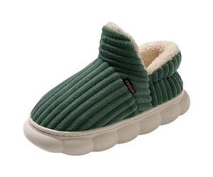 Generisch 2026 Zapatillas de moda para mujer para el invierno con suela gruesa - Diseño suave para sentirse bien en casa (verde, 38-39)