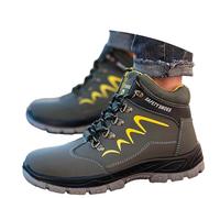 Generisch 2026-Zapatos altos: botas de soldadura ligeras resistentes a la perforación, Verde oscuro., 36 EU