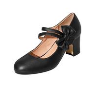 Generisch 2026 Zapatos de baile de plataforma para mujer Zapatos de novia gruesos con tiras Tacones altos tradicionales Elegantes y cómodos zapatos de fiesta con tacón para octubre