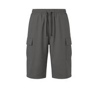 Generisch 2027 Pantalones cargo con bolsillos delanteros inclinados glúteos abiertos para ropa de trabajo funcional, Gris claro., 3XL
