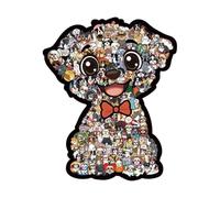 Generisch 2027 Puzzle Figura de madera - Un rompecabezas complicado para todas las edades - un bien pensado (beige, 26 x 21 cm)