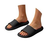 Generisch 2027 Zapatillas de verano unisex para interiores y exteriores con suela suave antideslizante para mayor comodidad, Negro , 40 EU