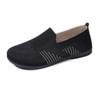 Generisch 2027 Zapatos casuales de malla transpirables para verano ligero: ideales para deslizarse todos los días. Plantilla suave que proporciona una sensación cómoda., Negro , 37 EU