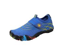 Generisch 2027 Zapatos de interior para niños, zapatos de yoga y escalada, zapatos de cinta de correr con suela suave, zapatos de playa. Edad: 4.5-11.5 años., azul, 31.5 EU