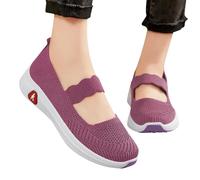 Generisch 2027 Zapatos informales elegantes, ligeros y deportivos versátiles con suela suave: transpirables con agradable circulación de aire., morado, 36 EU