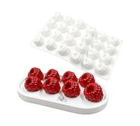 Generisch 24 piezas de silicona mousse máquina para pasteles con diseño de frambuesa, creación de postres, herramientas para hornear pasteles y postres festivos