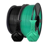 Generisch 250G PLA+ 3D Printer Filament 1.75mm Black Dark Green For Smooth Prints(BlackGreen2in1)