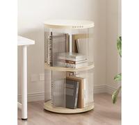 Generisch 360° Rotating Bookcase, 4 Tier Acrylic Corner Organizer, Transparent Display, Practical Floorstanding Design for Home or Office, ideal for Books and Decor