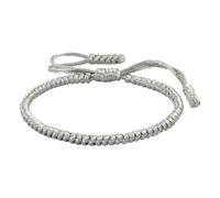 Generisch 4 pareja junco 4 anillos pulsera ajustable Woven cuerda Knot pulseras para hombre mujeres cuentas mensaje muñeca joyería, talla única, Nankan Wire