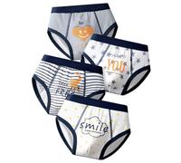 Generisch 4 piezas de ropa interior para niños pequeños bebés niños lindos calzoncillos de dibujos animados pantalones cortos de algodón ropa interior cómoda bañadores, marine, 5-6 años