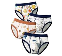 Generisch 4 piezas de ropa interior para niños pequeños bebés niños lindos calzoncillos de dibujos animados pantalones cortos de algodón ropa interior cómoda bañadores, naranja, 2-3 años